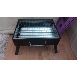 Sulankstomas grilis turistinis nešiojamas lagaminas anglis kempingas 36x27cm