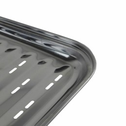 Ekologiškas grilio padėklas su nerūdijančio plieno grotelėmis