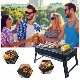 Sulankstomas nešiojamas turistinis grilio lagaminas XXL kempingo stačiakampis