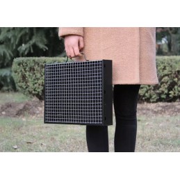 Sulankstomas nešiojamas turistinis grilio lagaminas XXL kempingo stačiakampis