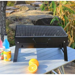 Sulankstomas nešiojamas turistinis grilio lagaminas XXL kempingo stačiakampis