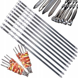 Ilgi plieniniai iešmeliai iešmams kepti ant grotelių