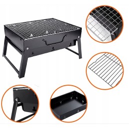 Nešiojama anglis turistinė kepsninė