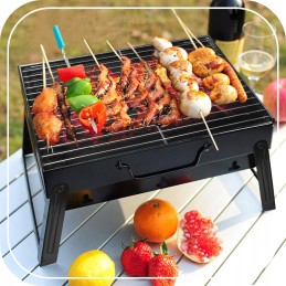 Grilis sulankstomas turistinis lagaminas nešiojamas sodas anglis kempingas BBQ