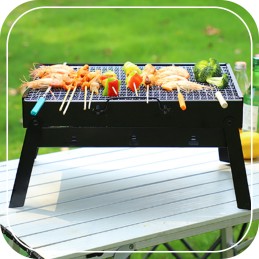 Grilis sulankstomas turistinis lagaminas nešiojamas sodas anglis kempingas BBQ