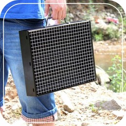 Grilis sulankstomas turistinis lagaminas nešiojamas sodas anglis kempingas BBQ