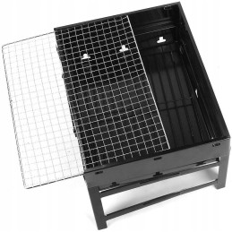 Grilis sulankstomas turistinis lagaminas nešiojamas sodas anglis kempingas BBQ