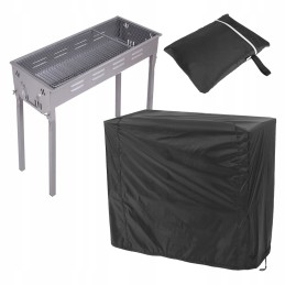 Vandeniui atsparus grilio dangtis, apsauga nuo UV spindulių, 170 x 61 x 117 cm. spalva juoda.