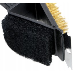 2in1 grilio grandiklio šepetys grotelėms valyti