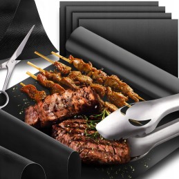 Tefloninis grotelių padėklas grotelių kepimo kilimėlis 4 vnt