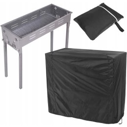 Vandeniui atsparus grilio dangtis, apsauga nuo UV spindulių, 170 x 61 x 117 cm. spalva juoda.