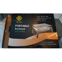 Didelė, ištraukiama ir sulankstoma turistinė anglių kepsninė