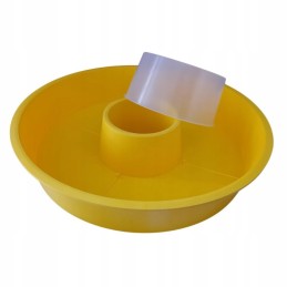 Apvalus plastikinis tiektuvas su dangteliu