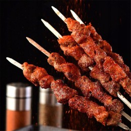 Nerūdijančio plieno iešmeliai, šašlykinės kepsninės iešmeliai, 10 vnt.