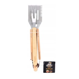 Didelės Jeff grilio rinkinio šakių žnyplių mentelė: