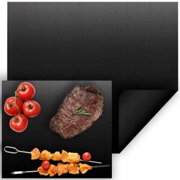 Tefloninis kilimėlis, grilio orkaitės kilimėlis, juodas padėklas x12