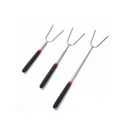 6 teleskopinės lazdos dalys - židinio šakutė, laužo lazdos šakutė, 85 cm