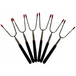 6 teleskopinės lazdos dalys - židinio šakutė, laužo lazdos šakutė, 85 cm