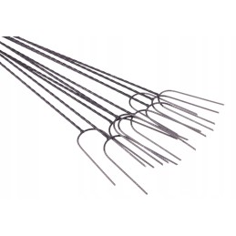 Šašlykinės ugnies lazdos, šakutės, 120 cm, 10 vnt