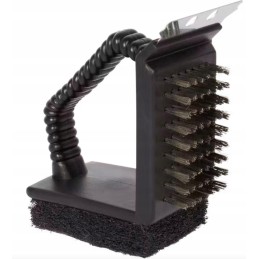 Grilio valymo rinkinys - skystis, šepečiai + deginimas