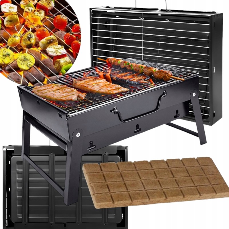 ⭐ anglis kempingas grilis nešiojamas sulankstomas lagaminas sodas kempingas ⭐