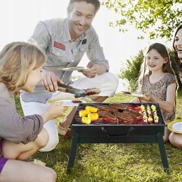 ⭐ anglis kempingas grilis nešiojamas sulankstomas lagaminas sodas kempingas ⭐