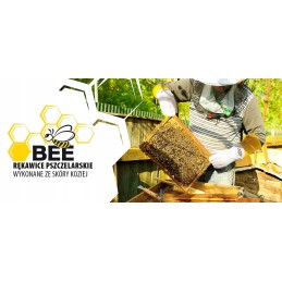 Patvarios ilgos apsauginės bitininkystės pirštinės iš bičių ožkos odos, 10 dydis