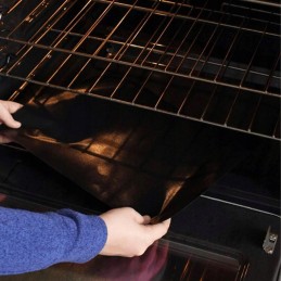 12 x tefloninis grilio kilimėlis, daugkartinis grilio padėklas, skirtas kepti ant grotelių