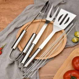 Priedai stalo įrankiai kepsninės indai rinkinys 5 vienetai kepsniui dovanų dėkle