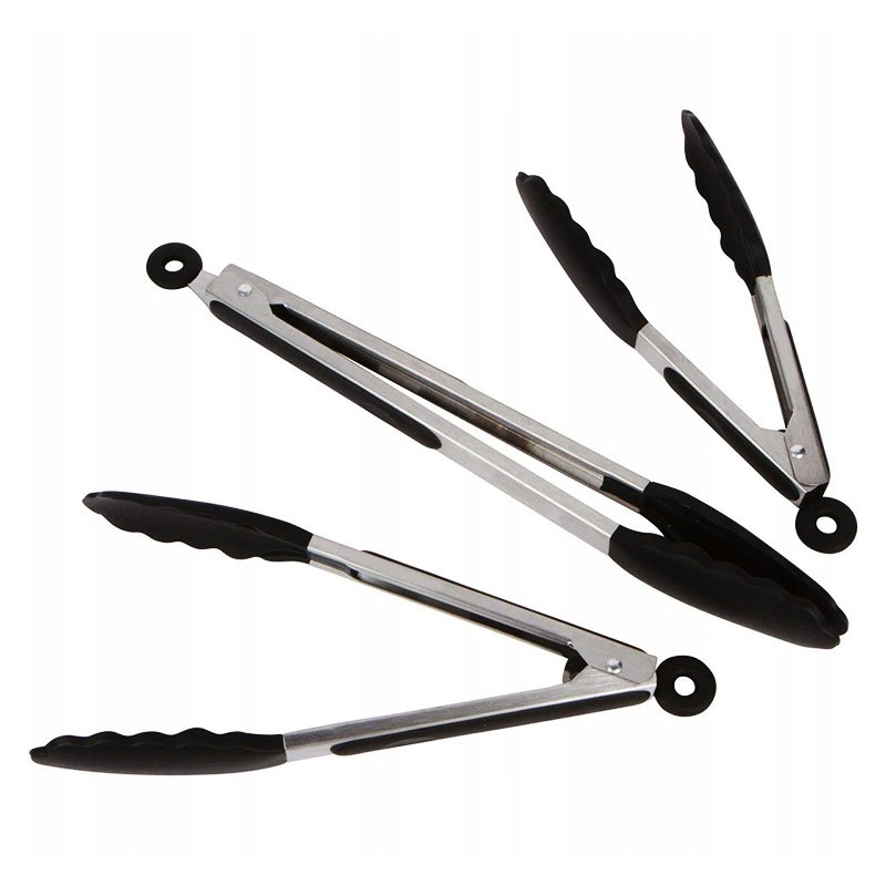 Metalinės žnyplės, silikoninės grilio letenėlės, 200c