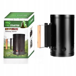 Kaminas šašlykinei uždegti, laužas, didelis anglių briketų degiklis