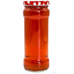 20 x stiklinis indas uogienei, sultims, grybams 314 ml su dangteliu, kurio skersmuo 58