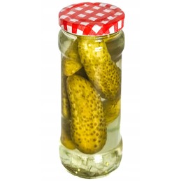 20 x stiklinis indas uogienei, sultims, grybams 314 ml su dangteliu, kurio skersmuo 58