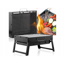 Turistinis grilis nešiojamas anglies sulankstomas BBQ kempingo sodo lagaminas