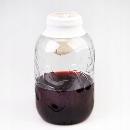 Maišelis misos tinktūrų filtravimui, 1,2 l, su gumine juostele, 1200 ml