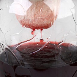 Maišelis misos tinktūrų filtravimui, 1,2 l, su gumine juostele, 1200 ml