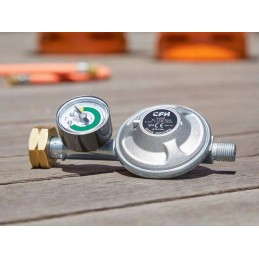 CFH dujų slėgio reduktorius su manometru