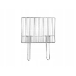 Grilio grotelės 40x30, chromuotos - atlenkiamos rankenos