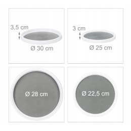 Besisukantys padėklai, neslystančios plokštės, 2 vnt