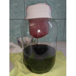 Maišelis misos tinktūrų filtravimui, 1,2 l, su gumine juostele, 1200 ml