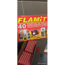 Židinio grilio žiebtuvėlis, baltas, flamitinis, 40, 10 vnt