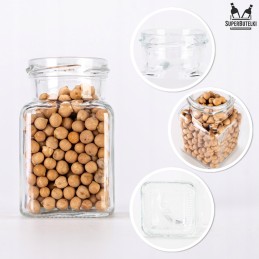 Kvadratinis stiklinis indas 150 ml