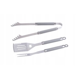 Grilio priedų rinkinys, 3vnt guminės rankenos