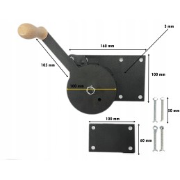 Didelė 100 mm grilio ritė