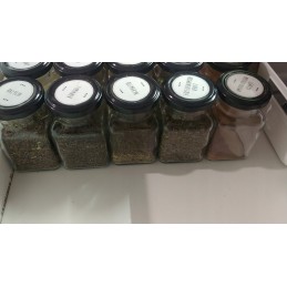 Kvadratinis stiklinis indas 150 ml