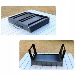 Sulankstomas turistinis grilis su anglimis, nešiojamas, sodo lagaminas