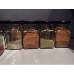 Kvadratinis stiklinis indas 150 ml