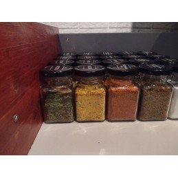 Kvadratinis stiklinis indas 150 ml