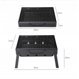 Turistinis grilis nešiojamas sulankstomas anglis mini sodo grilis elitehoff