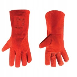 Raudonos ugniai atsparios pirštinės